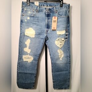 Levi's 501 Original Blue Jeans Men 36x30 NWT